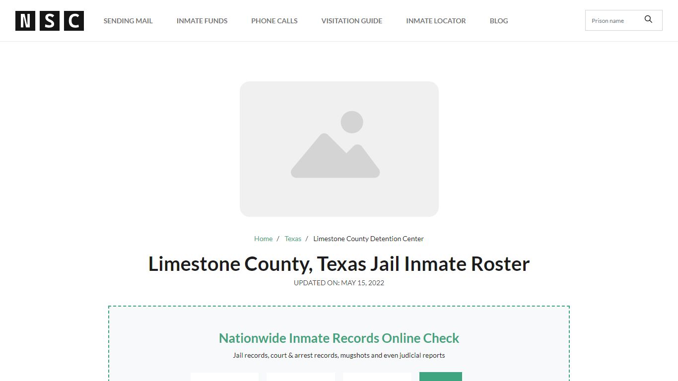 Limestone County, Texas Jail Inmate List